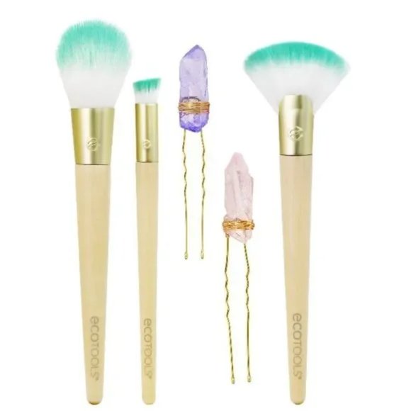 MakeUp Brush Set - Jade Infused - Ecotools - NWT - Picture 3 of 3